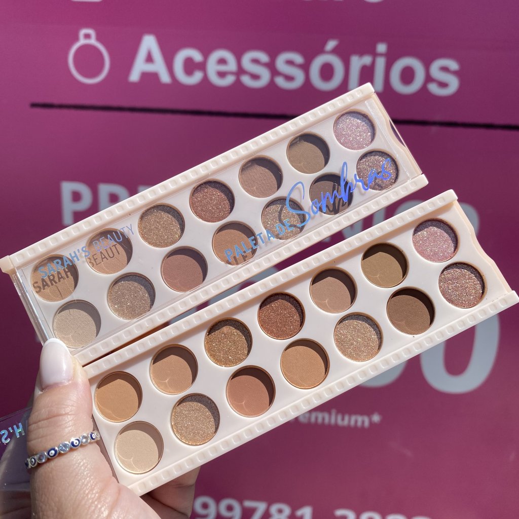 Paleta de sombras 14 cores (B) S6141 - Sarah’s Beauty 