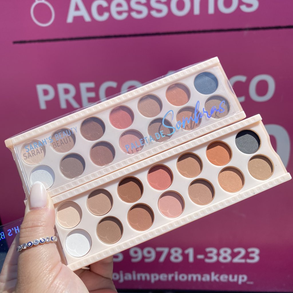 Paleta de sombras 14 cores (D) S6141 - Sarah’s Beauty 