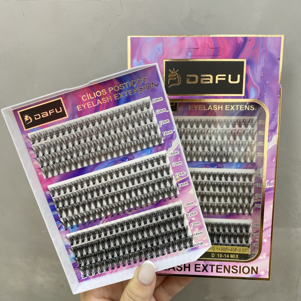 (PREMIUM) Cílios Tufinho 20P-0.1+30P+40P-0.07 D 10-14Mix - Dafu CP0152