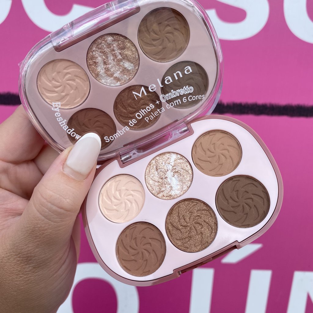 Paleta de sombra 6 cores (01) - Melana