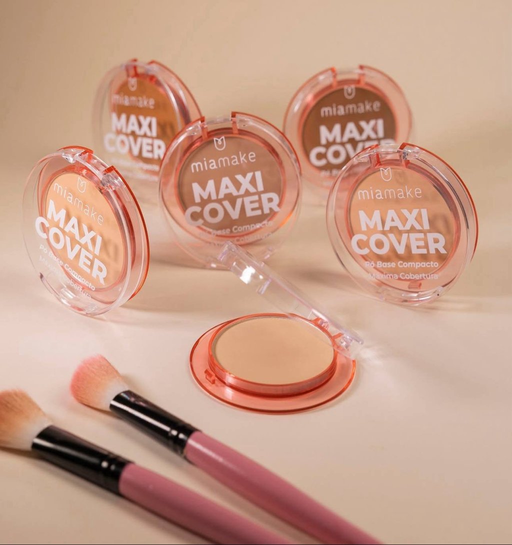 Pó base compacto Máxi cover - Mia make