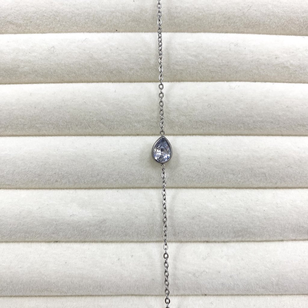 Pulseira aço inox gota de luz ✨