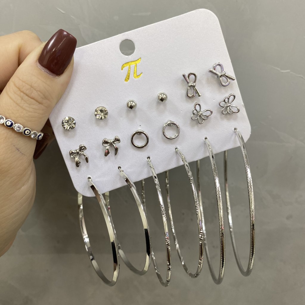 Kit brincos e argolas bijoux (02) ✨