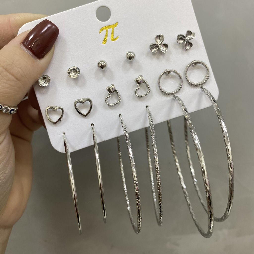 Kit brincos e argolas bijoux  (04) ✨
