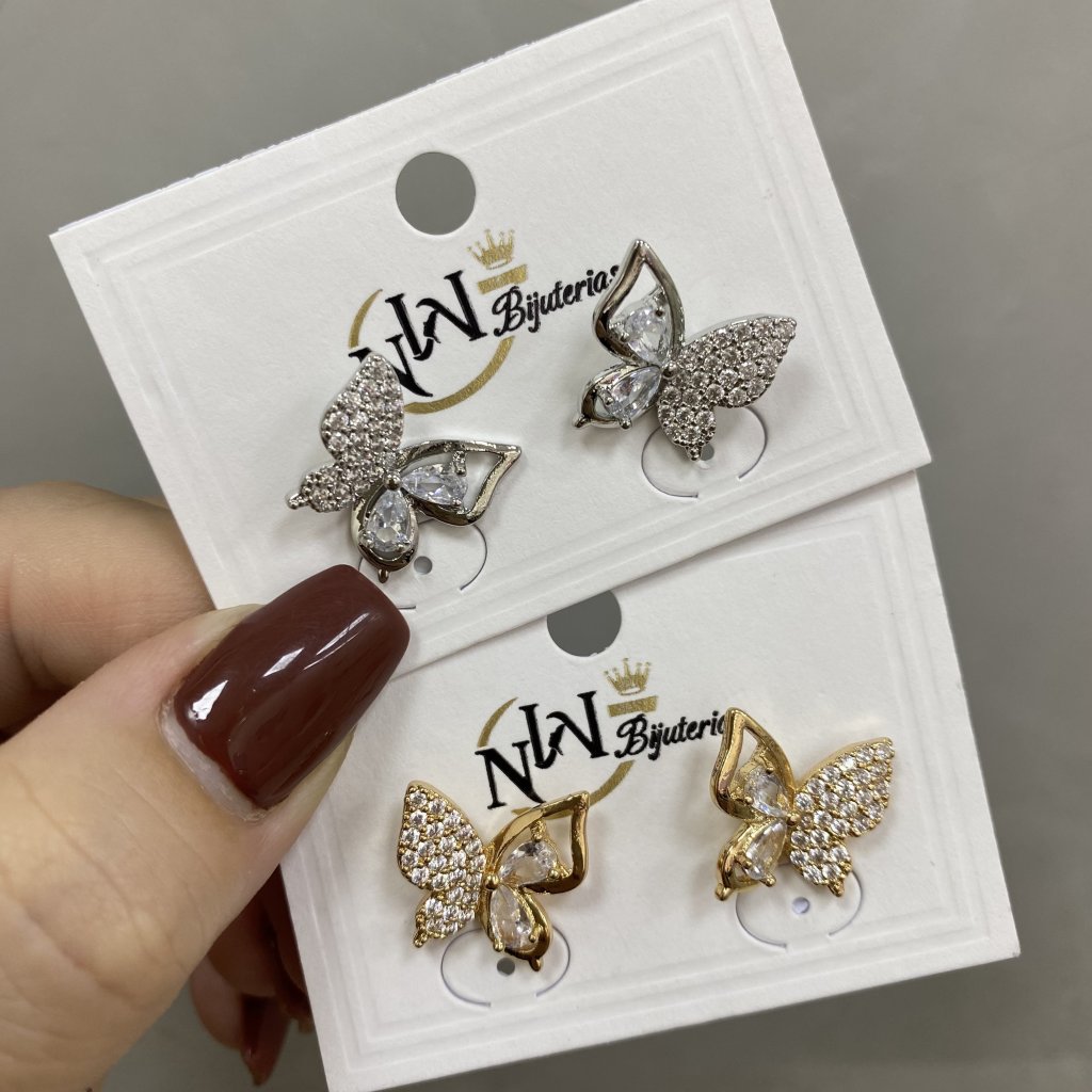 Brinco bijoux fina modelo borboleta 🦋 