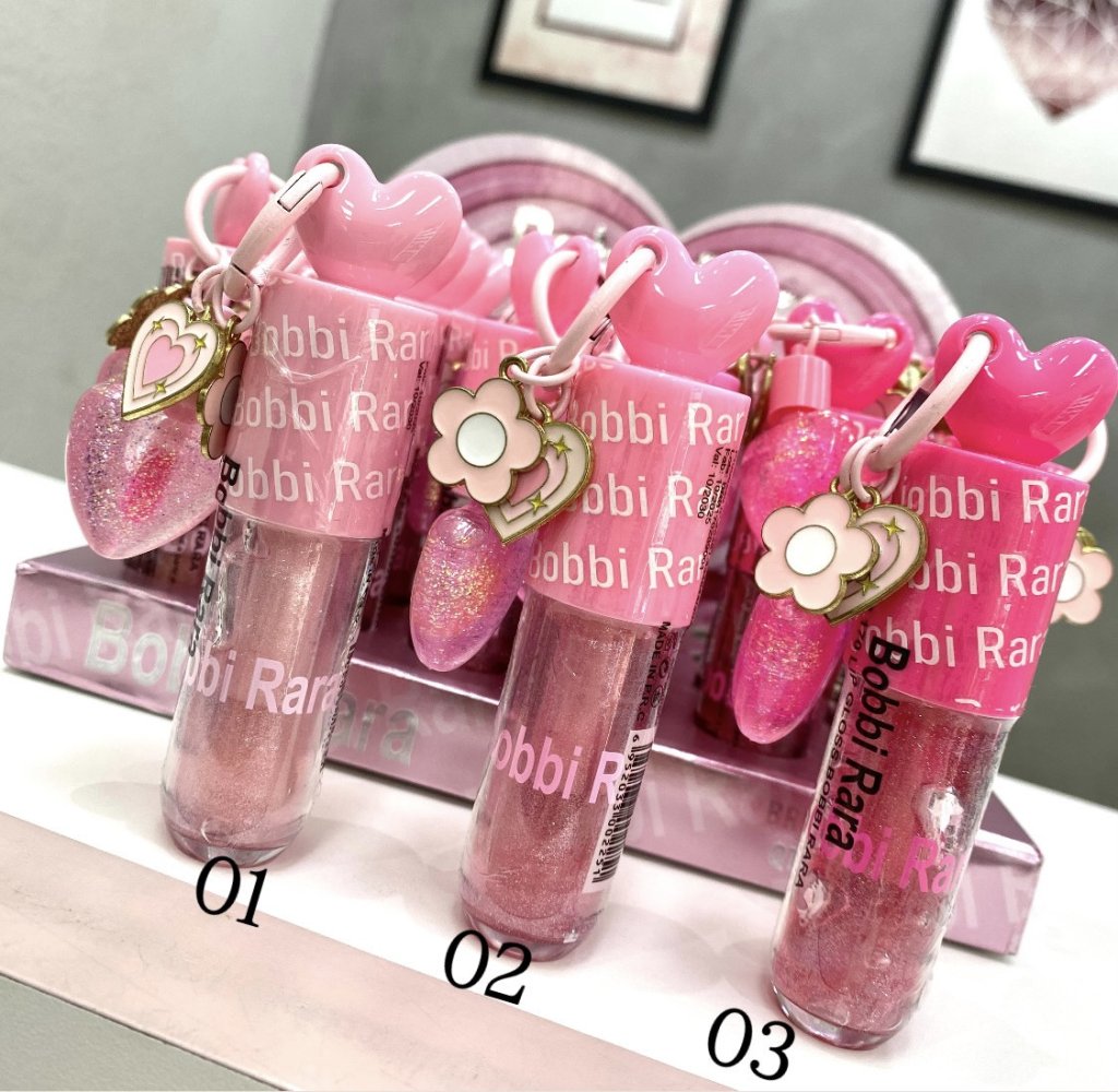LIP gloss mágico + chaveiro coração mini gloss - Bobbi Rara