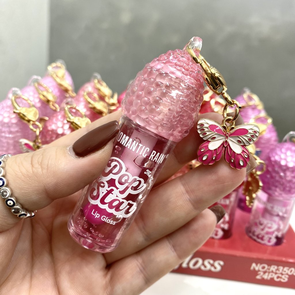 Lip Oil mágico + chaveiro borboleta 🦋 - Romântic Rain