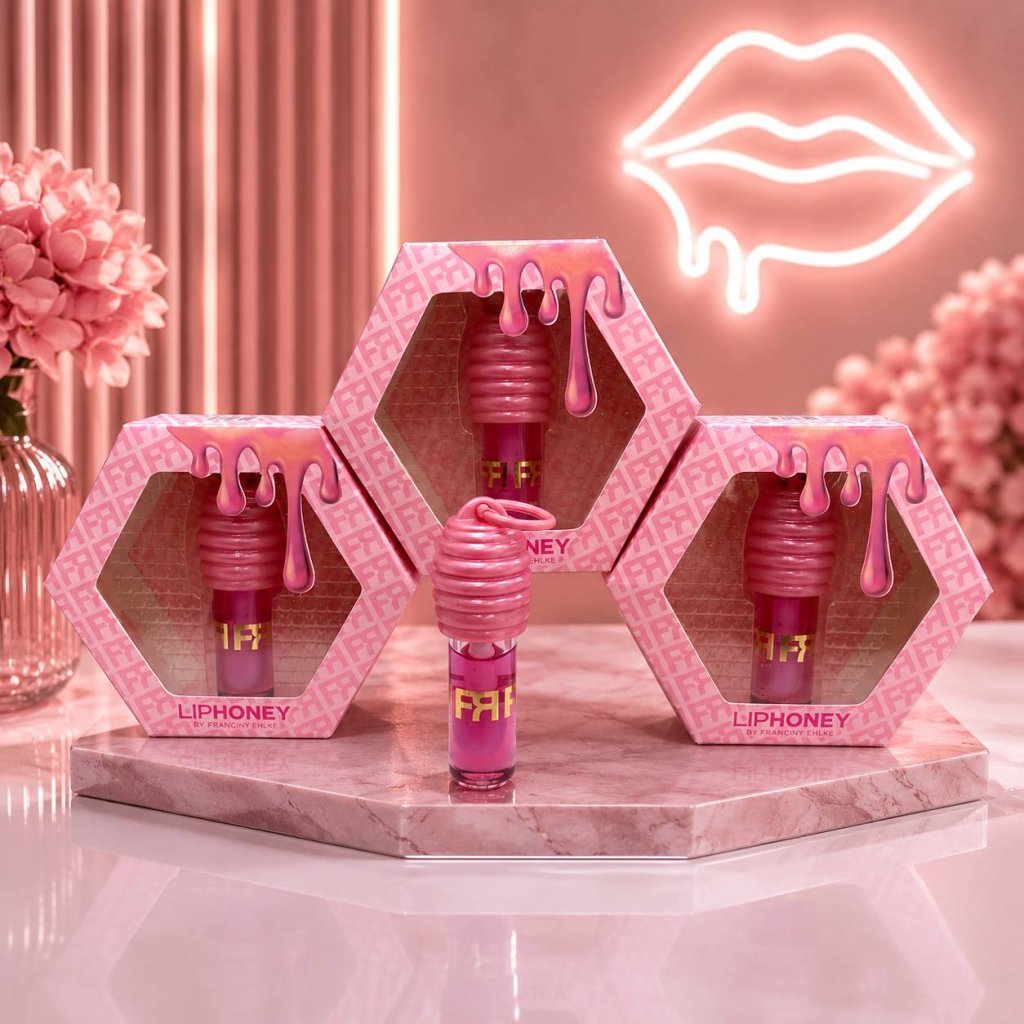 Gloss labial Lip Honey Rosa By Franciny Ehlke (Réplica) 💕