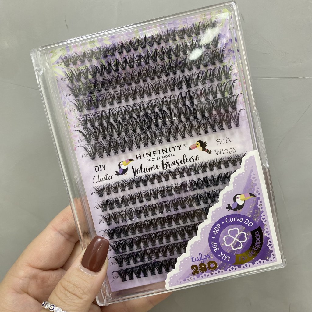 (PREMIUM) Cílios Tufinho Curva DD Mix 30P+40P - Hinfinity