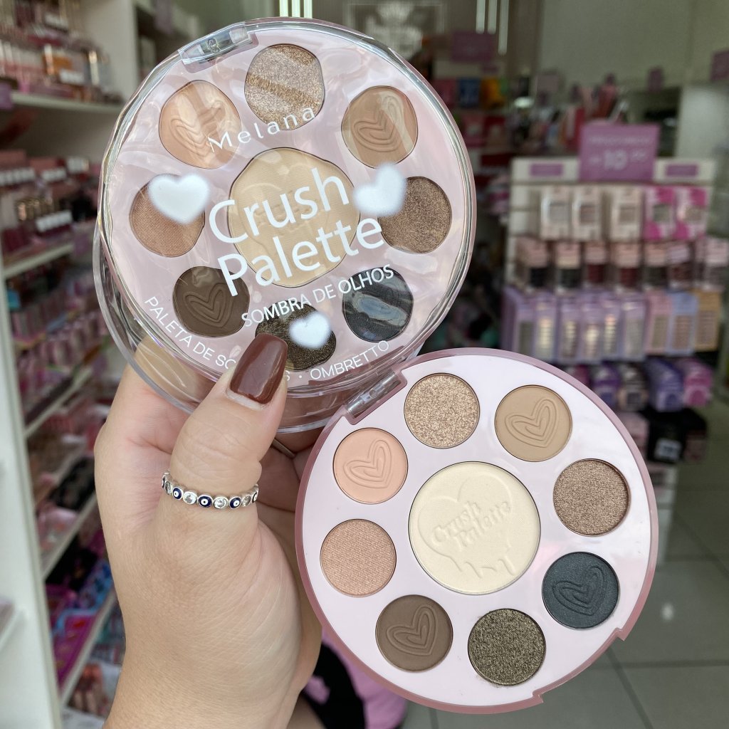 Paleta de sombra 9 cores Crush (02) - Melana