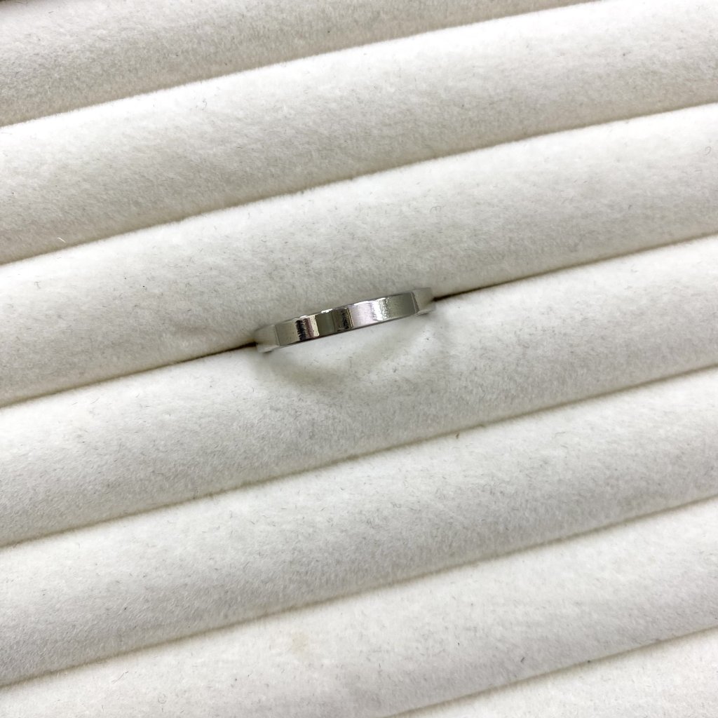 Aliança em aço inox lisa S-198