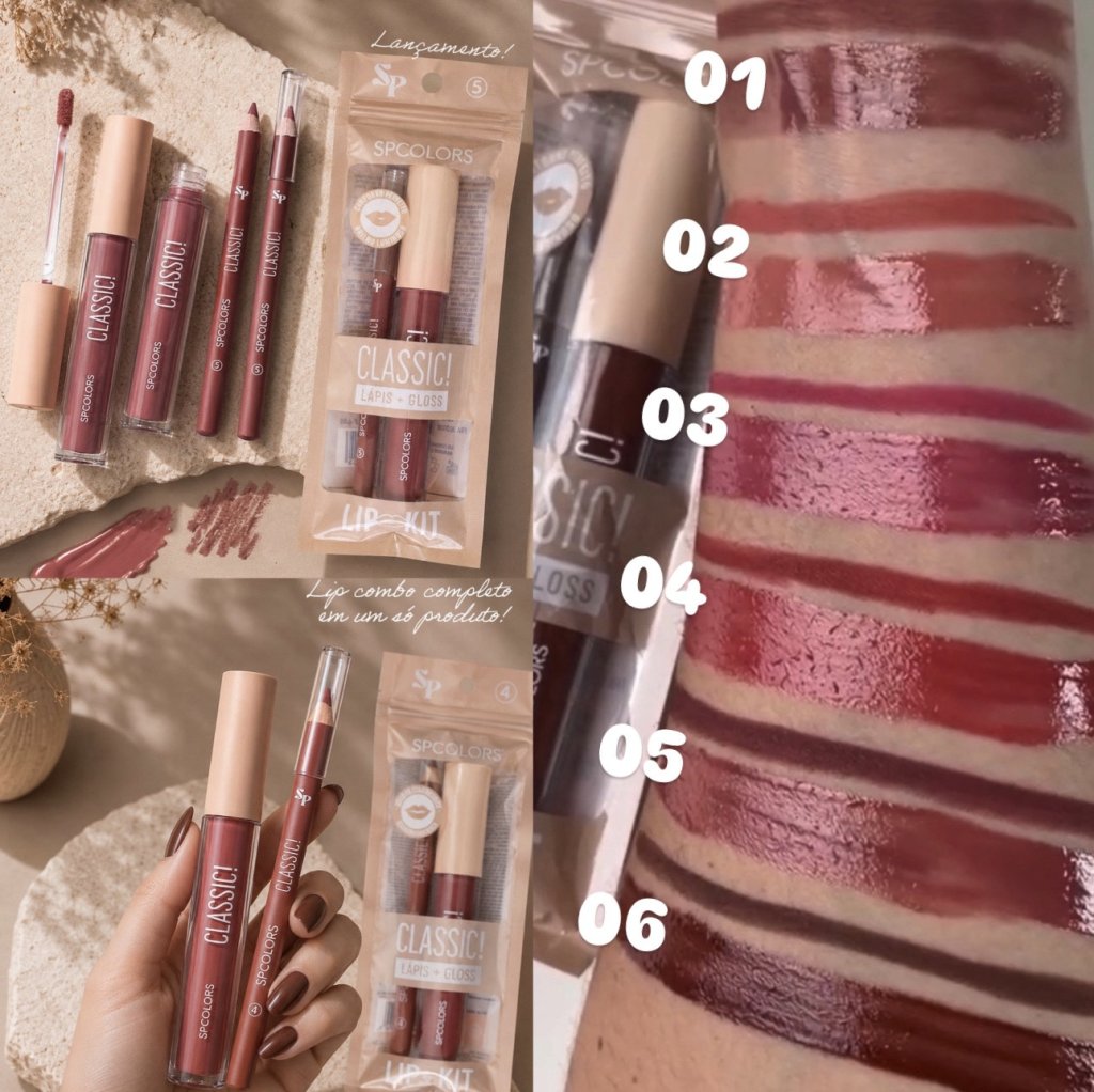 Gloss + Lápis Labial CLASSIC - Sp Colors