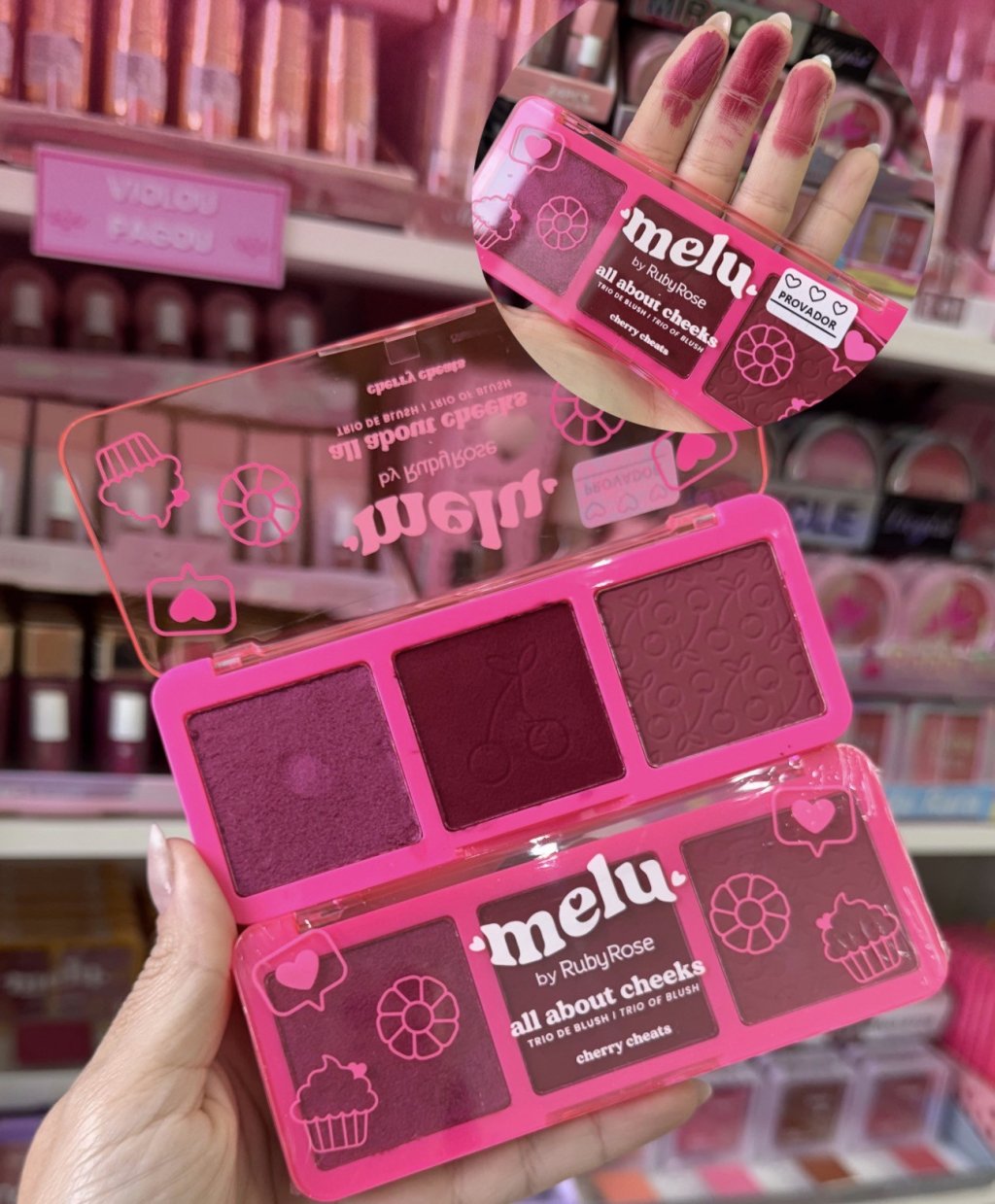 Trio De Blush All About Cheeks - Melu By Ruby Rose (ROSA)