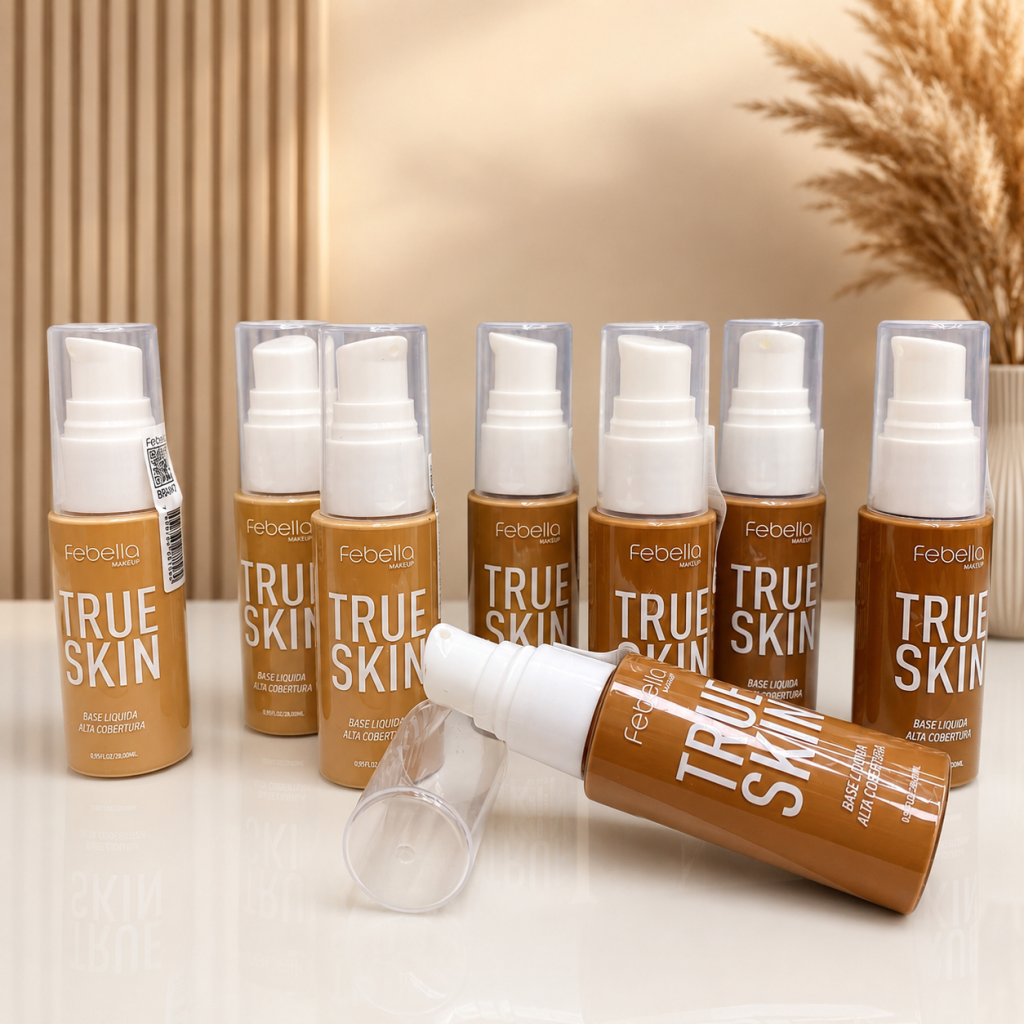 Base líquida Matte True skin Pump - Febella