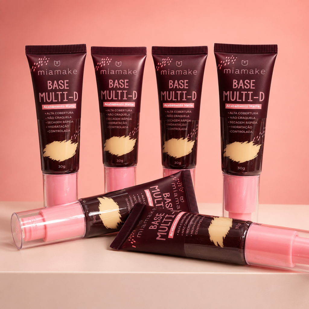 Base líquida Matte Multi-D pump - Mia Make