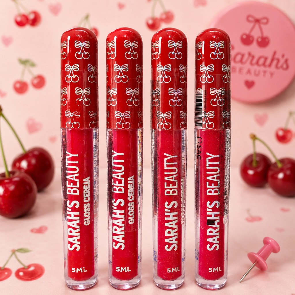 Gloss labial cereja 🍒 - Sarah’s Beauty 