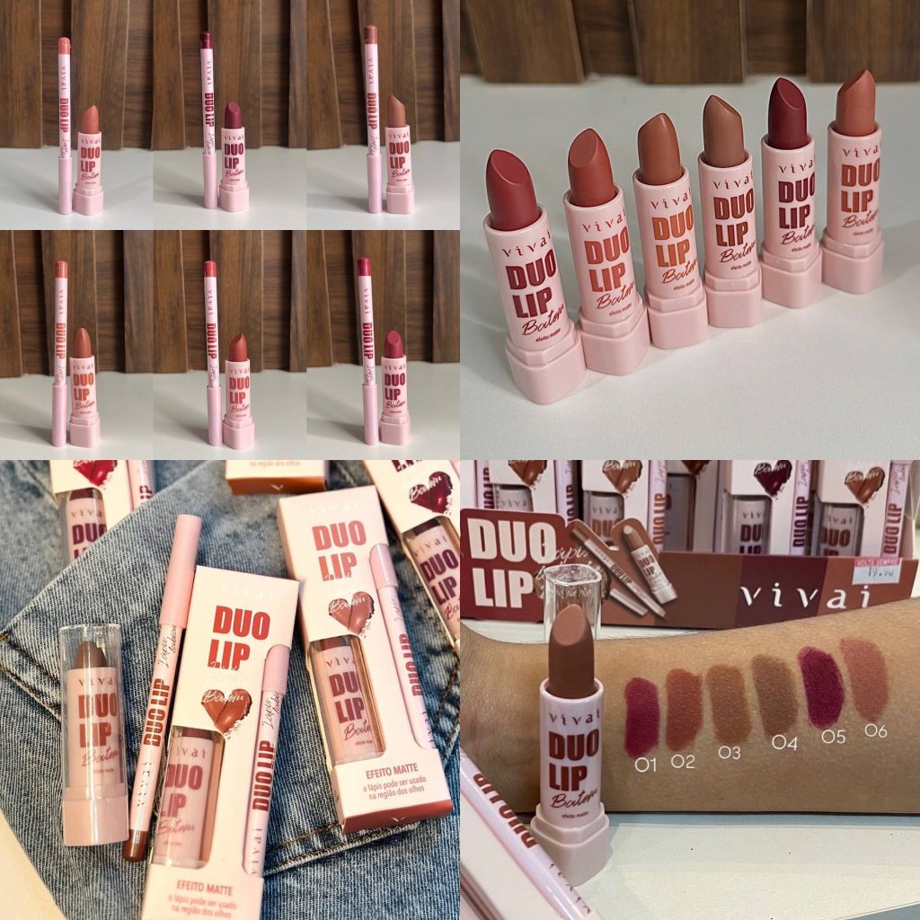 Duo lápis + batom líquido Matte - Vivai