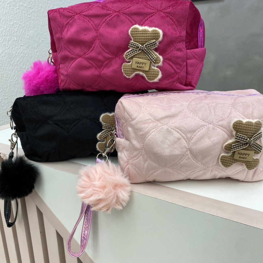 Necessaire pelúcia modelo urso 🐻 