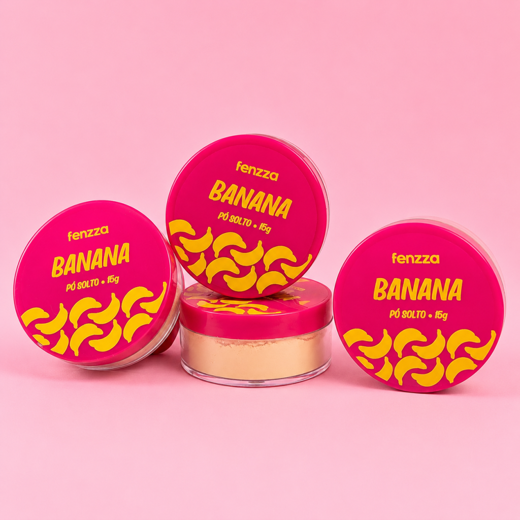 Pó solto Banana (embalagem Pink) - Fenzza