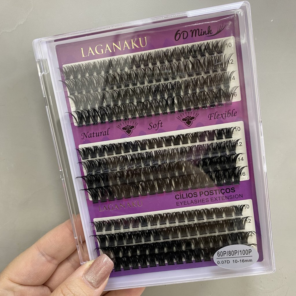 (PREMIUM) Cílios Tufinho 60P/80P/100P 0.07D 10-16mm - Laganaku