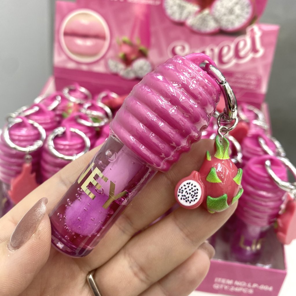 Gloss labial Honey Pitaya + chaveiro - Sweet 