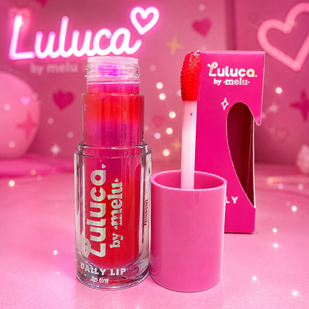 Lip Tint Daily Lip Luluca By Melu Sweet Rosy L6604-3 - Ruby Rose LIP0039