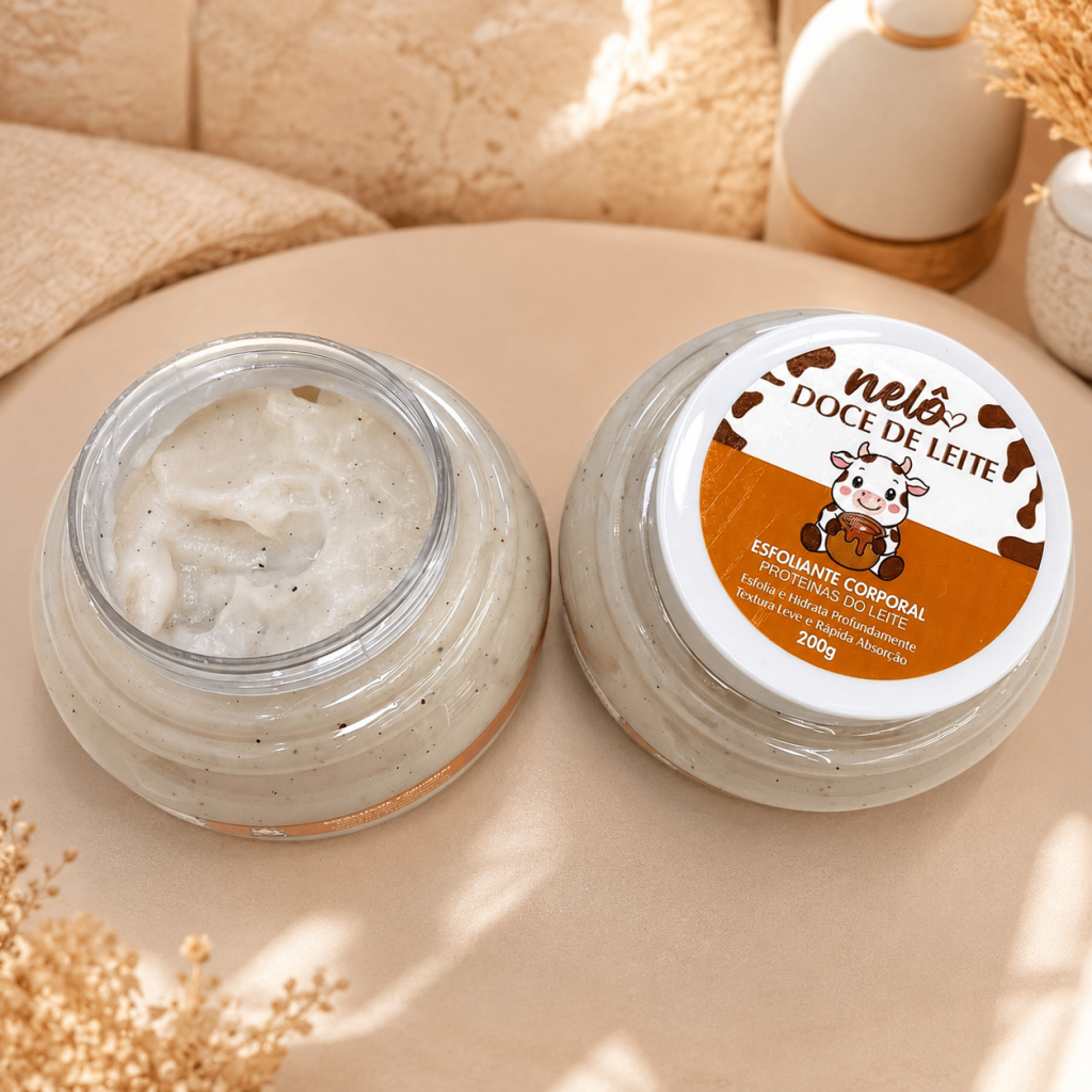 Esfoliante corporal doce de leite - Nelo
