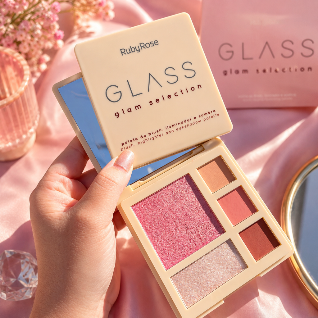 Paleta Glam Selection Glass cor 01 Honor - Ruby rose 
