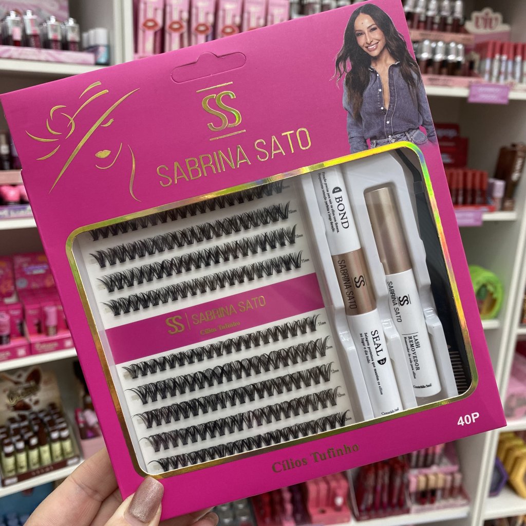 (PREMIUM) Kit Extensão Cílios Tufinho 40P - Sabrina Sato CP0196