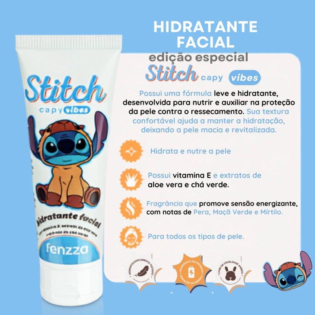 Hidratante facial Stitch vibes - Fenzza 