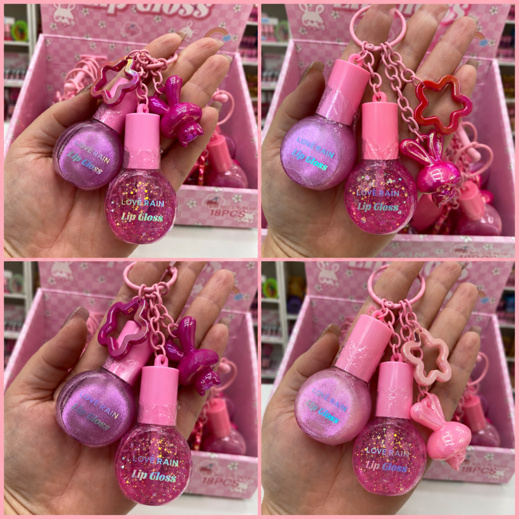 Gloss Labial Duo + Chaveiro LR-5698 - Lové Rain GLOS0384