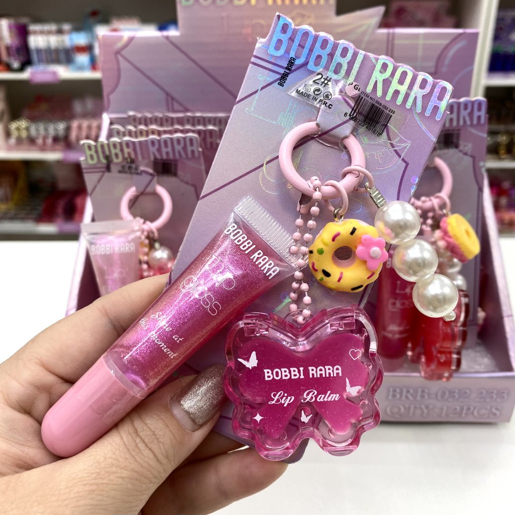 Gloss Labial E Balm Hidratante + Chaveiro BRB-032 233 - Bobbi Rara GLOS0385