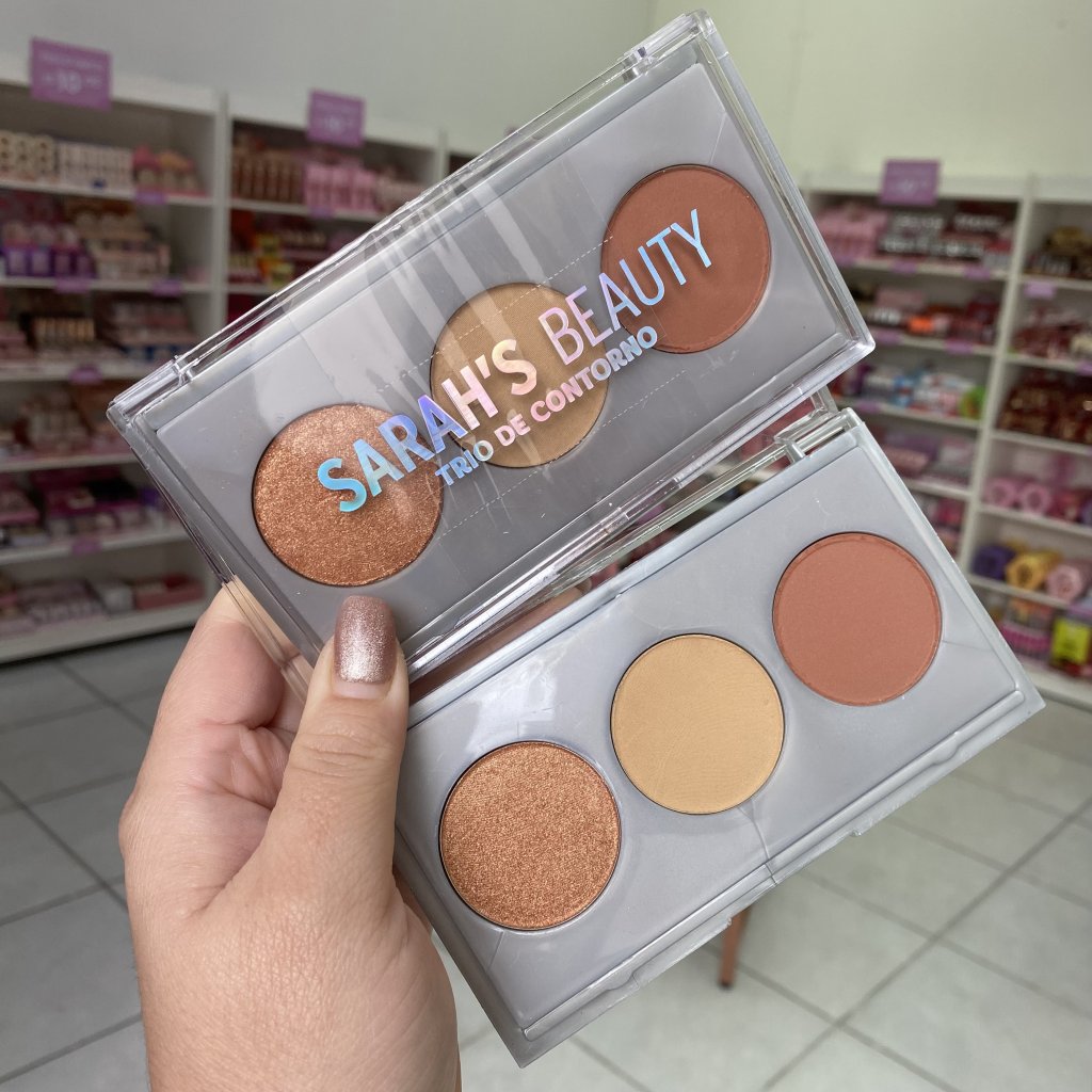 Paleta Trio Contorno Modelo A - Sarah’s Beauty CON0050