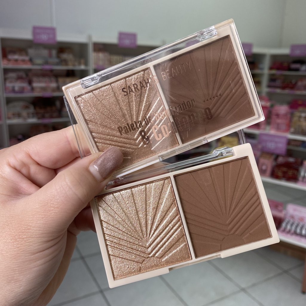 Paleta De Contorno E Iluminador (A) S6772 - Sarah’s Beauty ILU0123