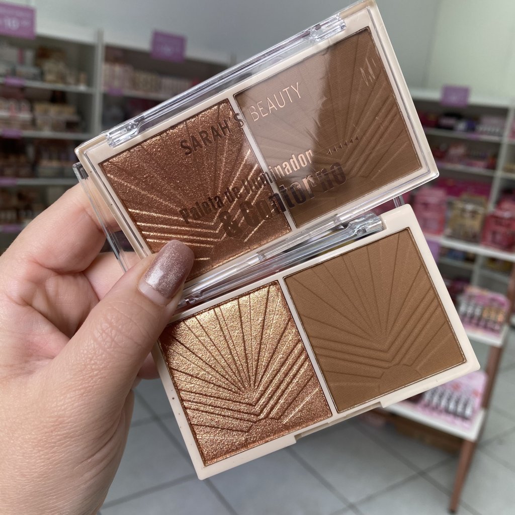 Paleta De Contorno E Iluminador (B) S6772 - Sarah’s Beauty ILU0124