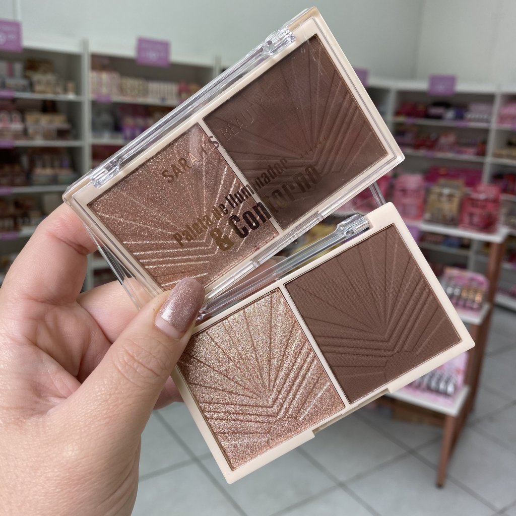Paleta De Contorno E Iluminador (C) S6772 - Sarah’s Beauty ILU0125