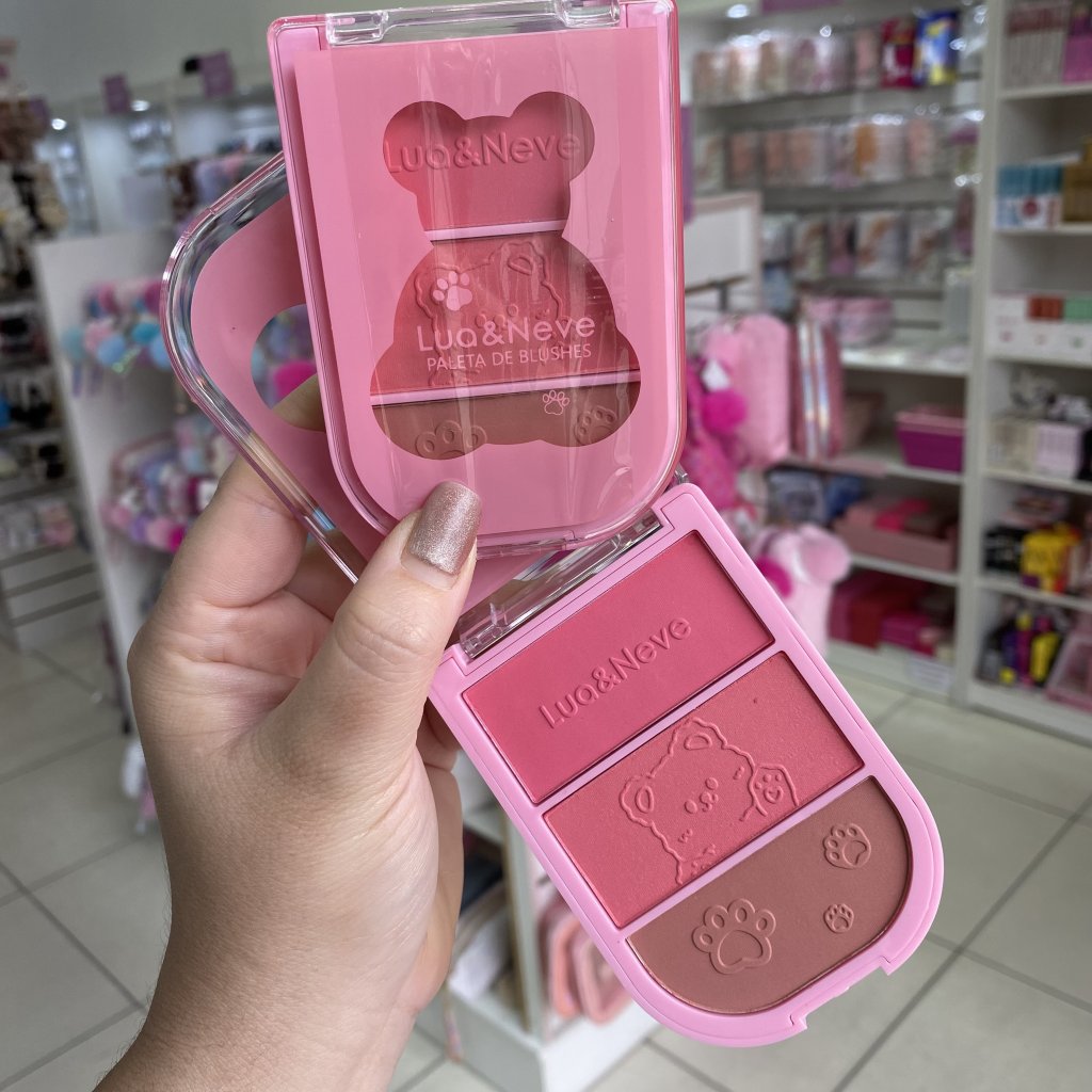 Paleta trio blush (01) Urso LN02681 - Lua e Neve BLU0164