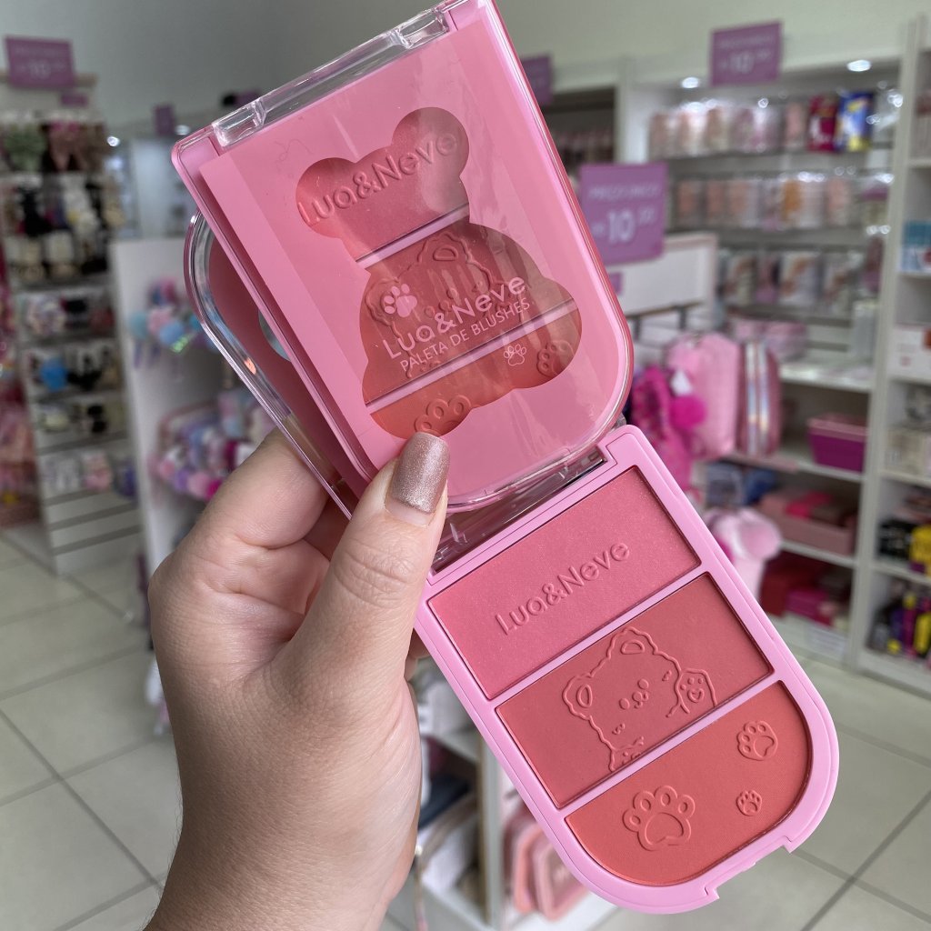 Paleta trio blush (02) Urso LN02681 - Lua e Neve BLU0165