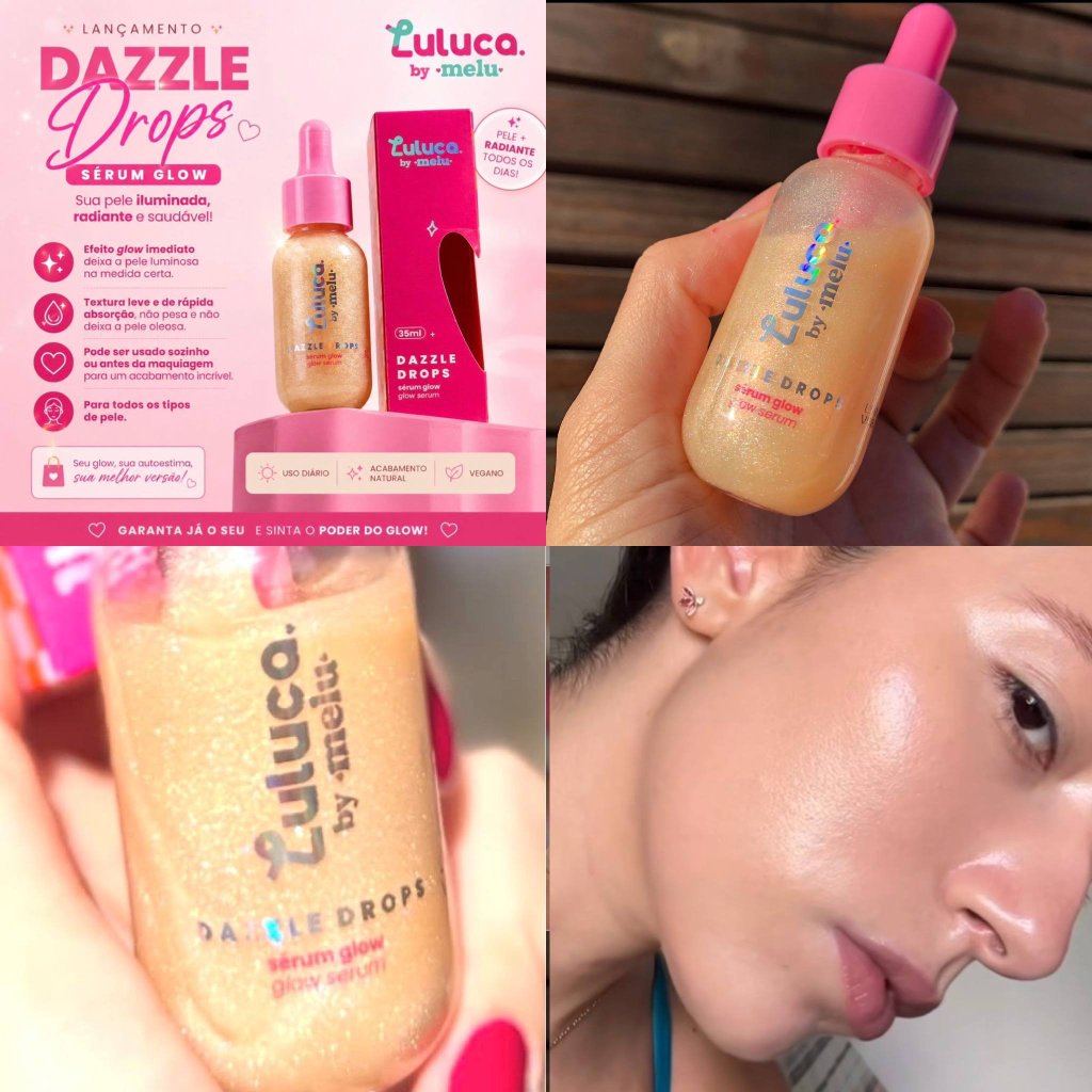 Sérum Facial glow Dazzle Drops Luluca By Melu - Ruby Rose