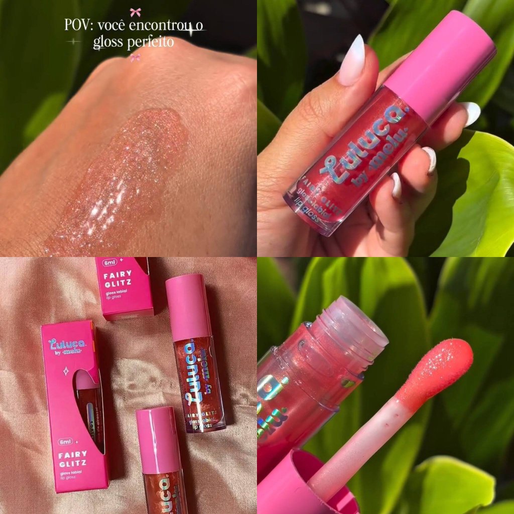 Gloss labial Fairy Glitz Luluca By Melu - Ruby Rose