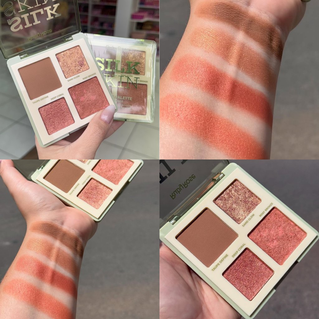Paleta Multifuncional Perfect Linha Silk Skin - Ruby Rose (Gold Sparkle) ILU0129