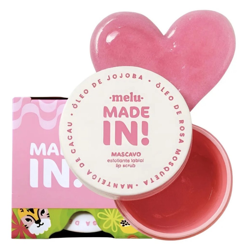 Esfoliante labial Mascavo Made in By Melu - Ruby Rose 