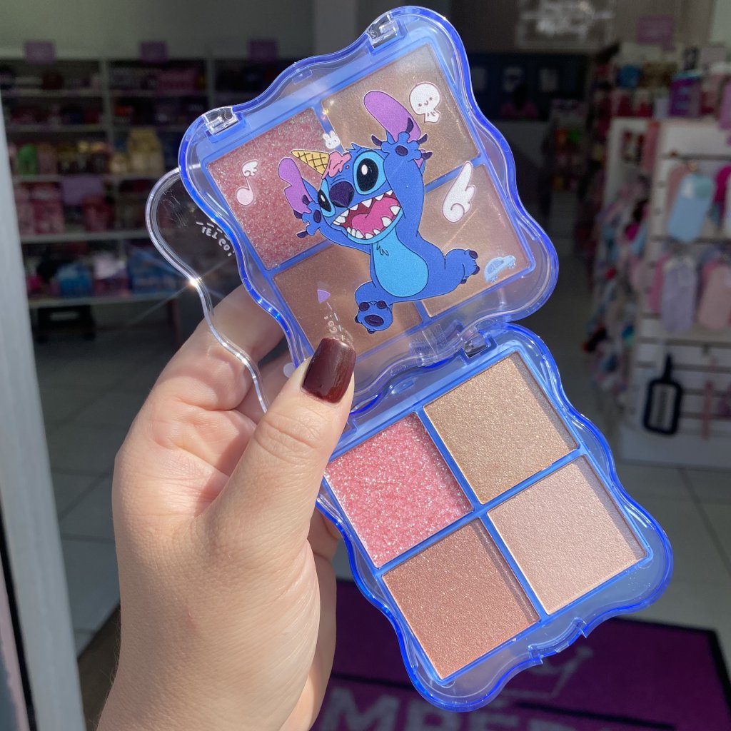 Paleta De Iluminador 4 Cores 3d Stitch XXY-011 (02) - Highlight ILU0141