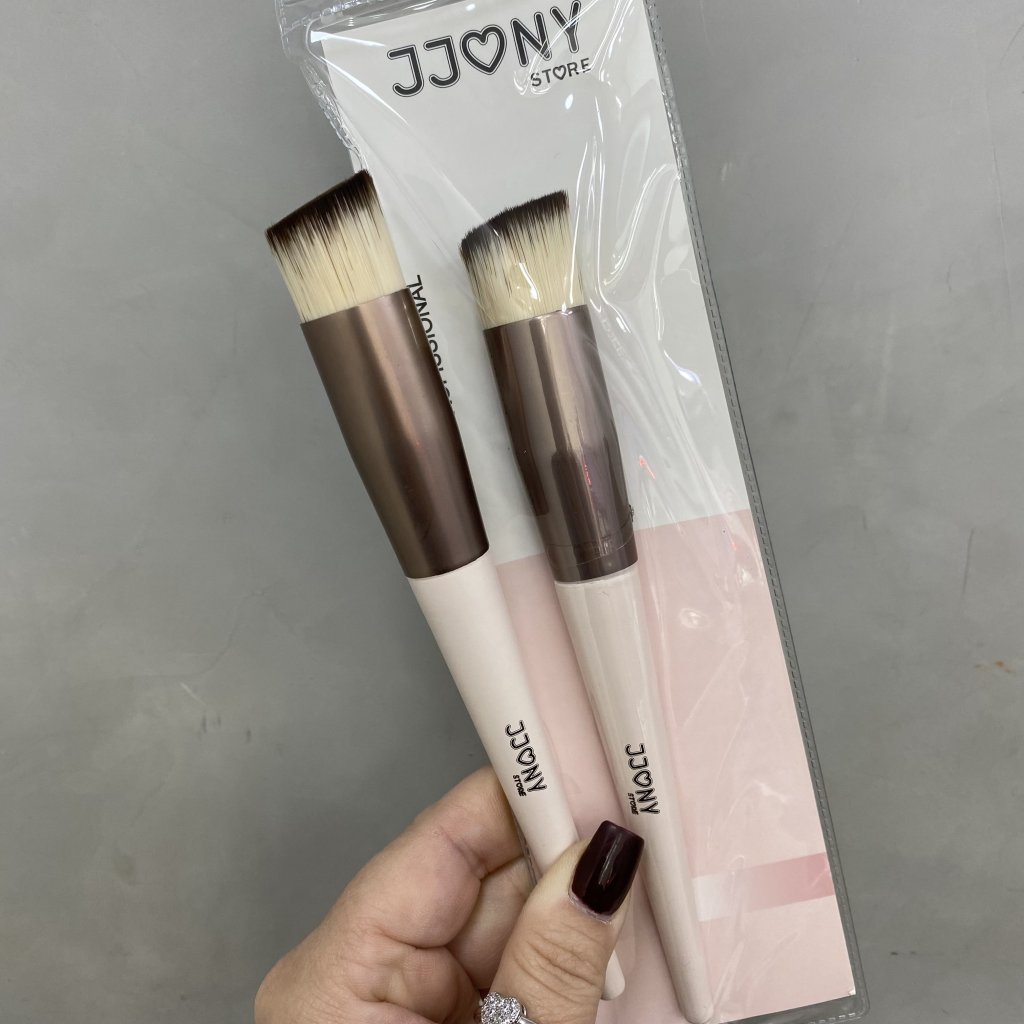 Pincel kabuki chanfrado (pequeno) - MR-7711 - JJONY