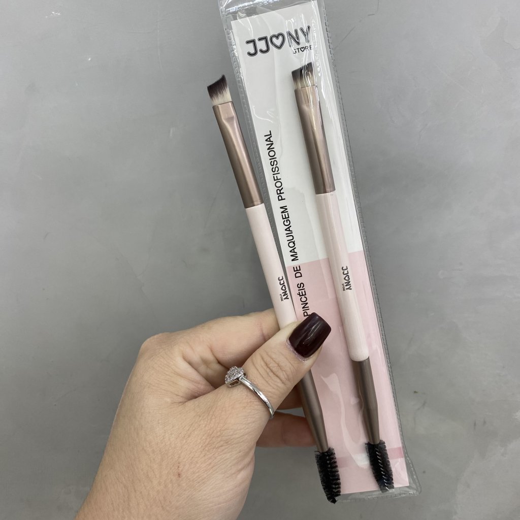 Pincel para sobrancelha ponta dupla MR-7724 - JJONY