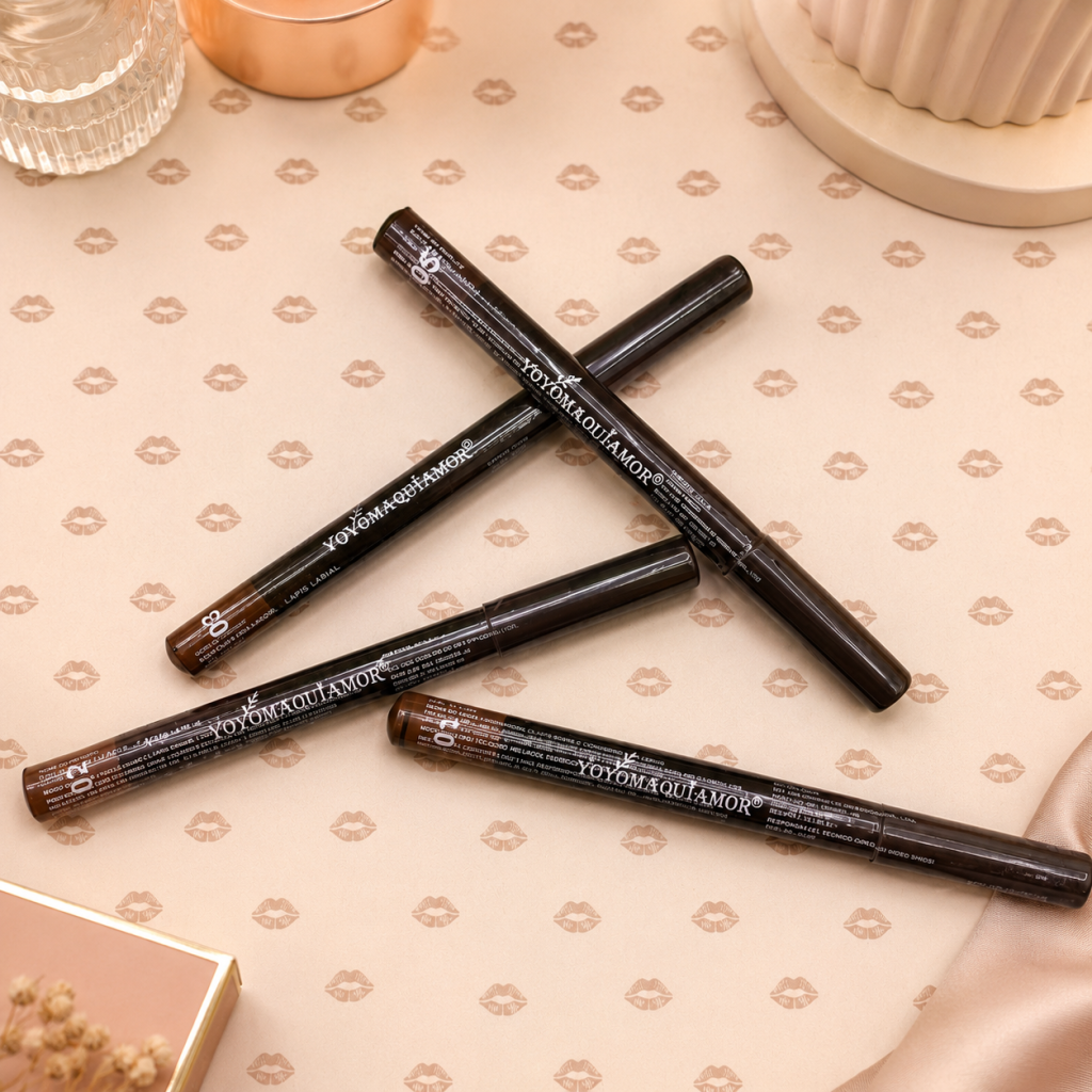 Lápis labial contorno tons Marrom YYLB01-A - YoyoMaquiamor 