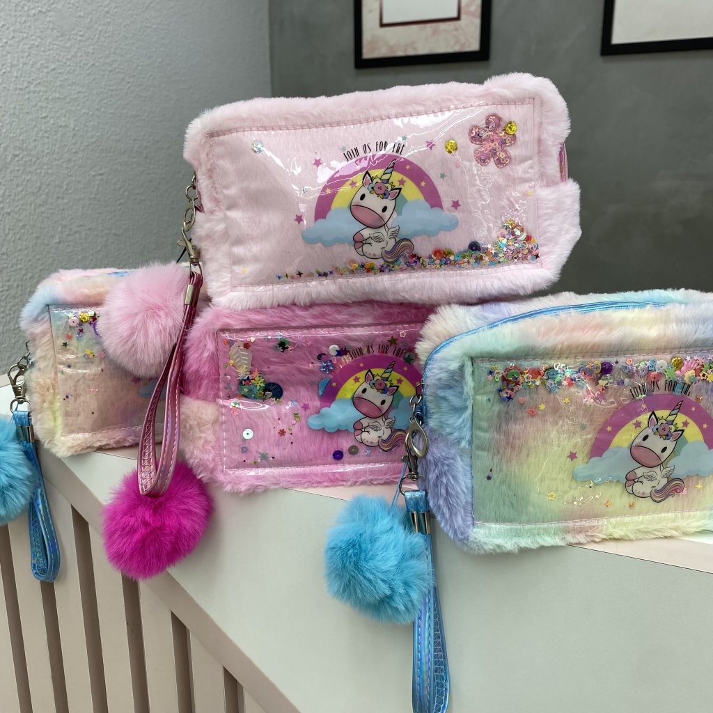 Necessaire Pelúcia Modelo Unicórnio 🦄 NEC0050