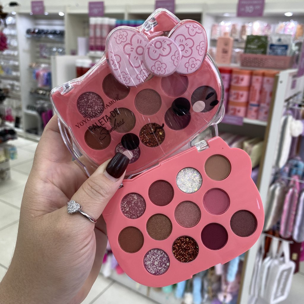 Paleta De Sombras 12 Cores Gatinho (02) YYC-0138 - YoyoMaquiamor SOM0292