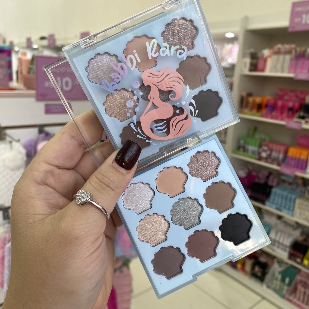 Paleta De Sombras 9 Cores Sereia (04) BB5234 - Bobbi Rara SOM0296