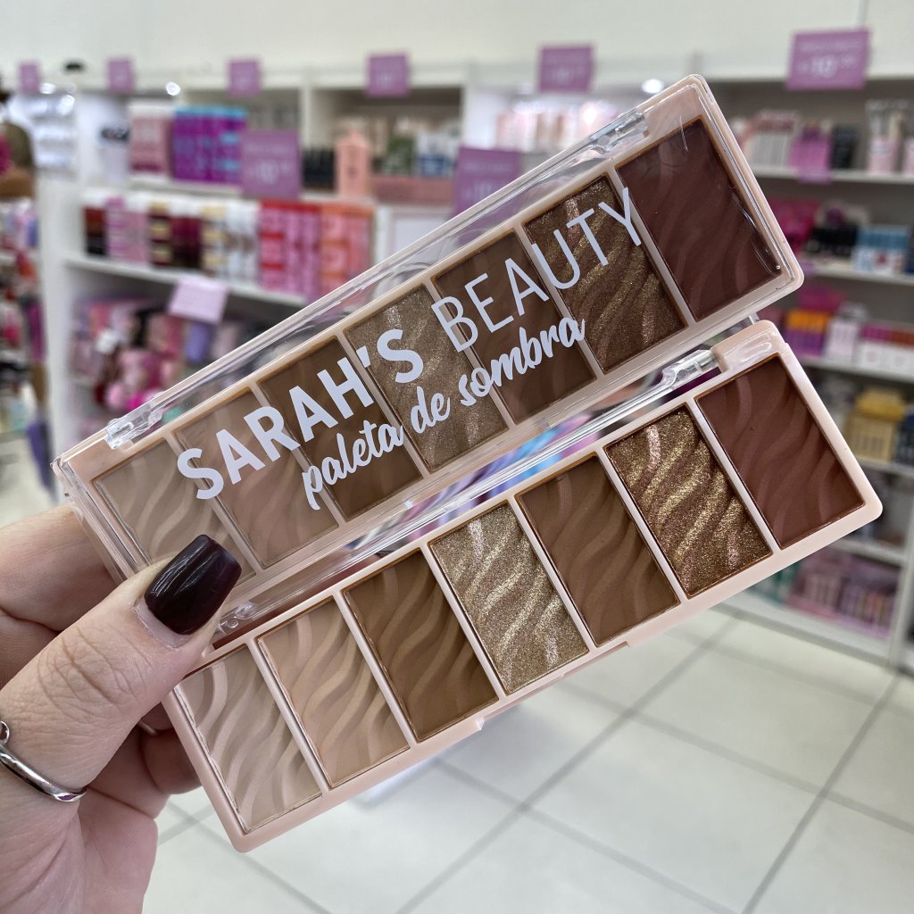 Paleta De Sombra 7 Cores (B) S6808 - Sarah's Beauty SOM0298